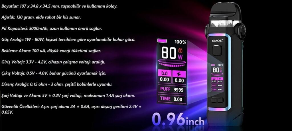 Smok Ipx 80 Parametreleri