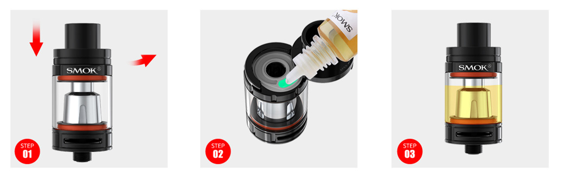 Smok TVF8 Big Baby Atomizer Likit Doldurma Talimatları