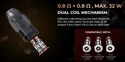 Uwell Caliburn Explorer Pod Prametreleri, Uwell Caliburn Explorer Pod Özellikleri, Uwell Caliburn Explorer Pod Kartuş
