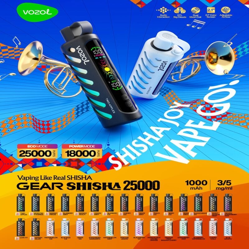 Vozol Gear Shisha 25000 Puf Modelleri