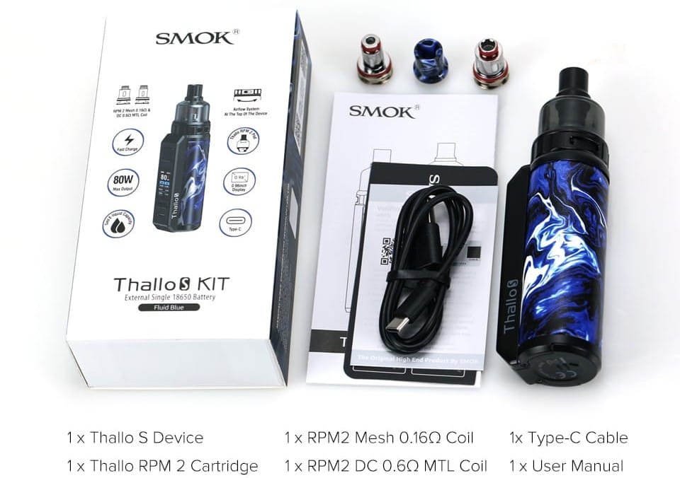Smok Thallo S Kutu İçeriği