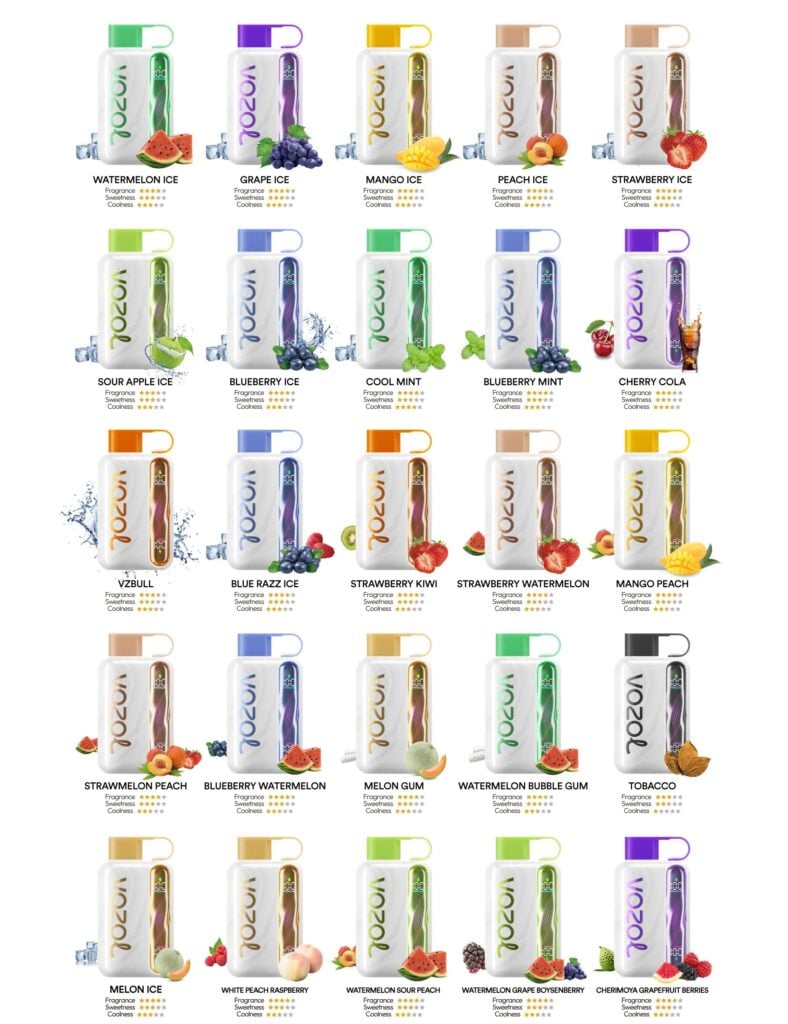 Vozol Star 40000 Watermelon Grape Boysenberry Çeşitleri 2