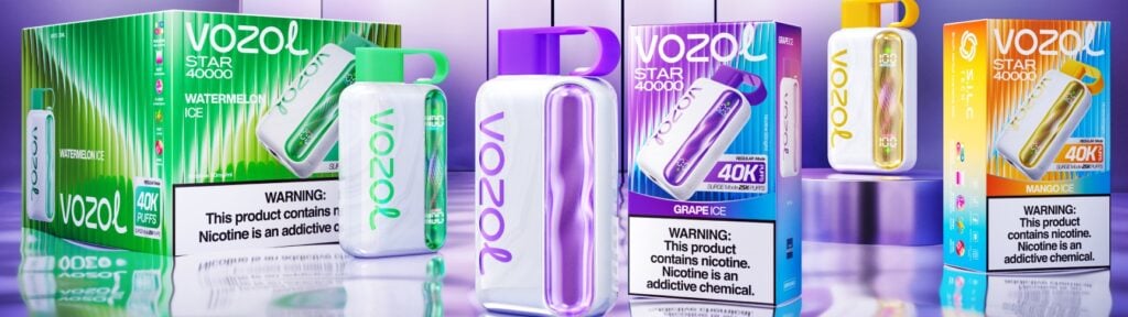 Vozol Star 40000 Watermelon Grape Boysenberry